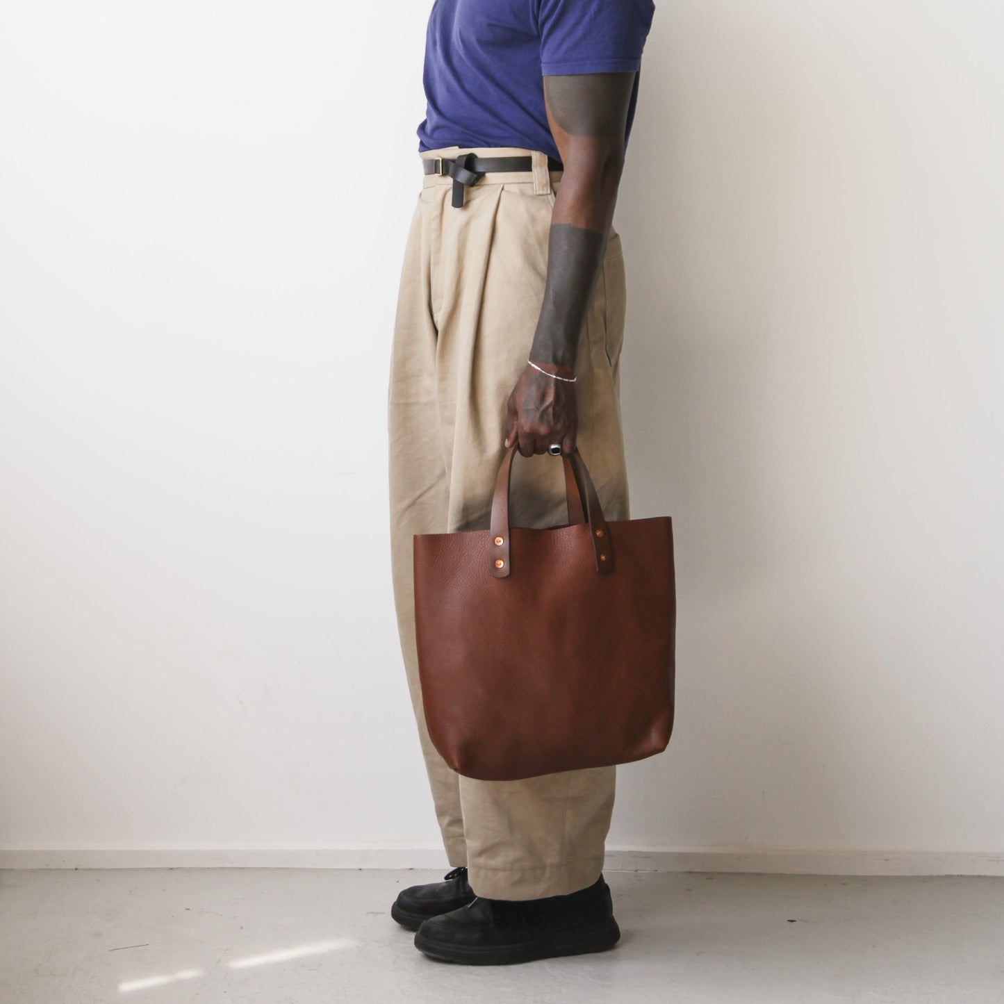 DOWNHAM - Leather Tote Bag